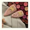 Hair Clips Barrettes French Vintage Duckbill Clamp Cute High Grade Girls Sweet Edge Clips With Marble Grain Alloy Acetic Acid Side Barrette With Hairclip x0913