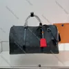 Keepall 50 Borsoni Bandouliere Keep All Designer Canvas Borsa a tracolla con chiusura a cerniera di lusso per donna e uomo, grande capacità, borse da viaggio all'aperto