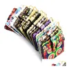 20 Styles Designer Wallet Keychain Leopard Tie-Dye Print Pu Leather Bag Keychains Holder Wallets Credit Card Key Ring Wristlet Handbag Women