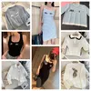 Mulheres camisetas de algodão-mistura tee top impresso bordado shorts designer terno vestidos manga shorts senhora longa camisolas camisola hoodies femme vintage tanque recortado