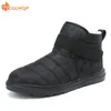 Sapatos de vestido botas de inverno homens neve descalço casual trabalho ao ar livre senhoras quentes pele tornozelo botas masculinas tamanho grande 230912