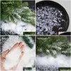 Autres fournitures de fête d'événement 20G environ 1-10 mm décoration de Noël artificielle en plastique poudre de neige sèche cadeau de Noël maison bricolage scène accessoires Su Dhhit