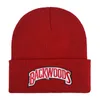 Chapeau brodé Alphabet d'hiver, bonnet Backwoods tricoté, casquette de styliste, 19 couleurs, vente en gros