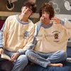 Women's Sleep Lounge Nightwa Winter Couples Pyjamas Set Cute Animal Flannel For Women Pijamas Men Plush Sleepwear Pyjamas Suit Home Clothing Sleep 211109L230913