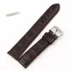 Whole-Essential Noir Marron Haute Qualité Doux Bandeau PU Bracelet En Cuir Boucle En Acier Montres Bande Largeur18mm 20mm 22mm302k