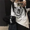 Homens camisetas T-shirt para homens Anime Impressão escura y2k camiseta harajuku verão manga comprida t-shirt masculina t-shirt hip-pop t-shirts de grandes dimensões 230912