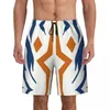 Men's Shorts Fulcrum Tattoo Boardshorts Men Quick Dry Board Ahsoka Tano Sci Fi Tribal Wars Swim Trunks Printed Swimwear Suits