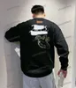 Xinxinbuy Men Designer Hoodie Sweatshirt 23SS Duck Graffiti Back Print Långärmkvinnor Svart Grön brun grå vit S-2XL