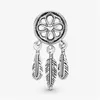 Charms varış 925 Sterling Sier Spiritual Dreamcatcher Shangle Charm Fit Orijinal Avrupa Bilezik Moda Mücevher Aksesuarları Drop Othg0