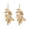 Stadnor retro złoty metalowe kolczyki liści geometryczne nieregularne kolczyki roślinne dla kobiet dziewczęta impreza biżuteria podróżna dostawa DHGL4