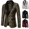 Męskie garnitury Blazers Męska sukienka w kwiecistej imprezie garnitur Stylowy obiad Wedding Blazer PROM TUXEDO 230912