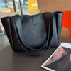 Large Capacity Handbag For Women Tote Bags Hobo Shoulder Bag Designer Bags Black Grain Cowhide Genuine Leather Gold Letter Hardware Buckle High Quality Clutch