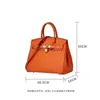 Designer Handbag Platinum Leather Women's Bag Top Layer Fashionable Simple Tote One Shoulder Messenger