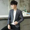 Men's Suits & Blazers 2021 Mens Clothing Casual Suit Jacket Drop Slim Fit M-3XL White Edge At Front Whole Black Grey Male249n