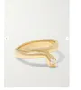 Chaîne Foundrae Wholeness 18kt or jaune Snake Wholeness Bookend bague en diamant designer bijoux personnalisé jelry designer Le serpent