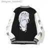 Hommes Fourrure Fausse Fourrure Designer Chaud Varsity Baseball Vestes 3D Sweat Crâne Hommes Veste En Cuir Uniforme Lettre Broderie À Manches Longues Hommes Surdimensionné Streetwear Cas