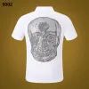 Pp męska koszulka T-shirt Summer Phillip Zwykła krótkie rękawe Koszula polo okrągłe szyję koszula tee czaszki