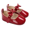 Sandals Summer Children Baby Girls Shoes Born Soft Sole Bowknot Princess PU Leather Flat Intant Cute Kids Non-Slip Shoe