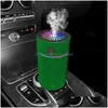 Увлажнитель диффузора автомобиля со светодиодным светом хрустальным бриллиантовым очистителем ароматерапе