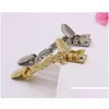 Pins Brooches Retro Sweater Collar Clips Cardigan Clip Dresses Shawl For Women Drop Delivery Jewelry Dhfgb