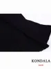 ワークドレスコンダラヴィンテージパッチワークブラックホワイト女性スーツ長袖シースボウセータースリムスカートファッション2023オフィスレディカジュアル
