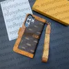 Étui de téléphone portefeuille en cuir véritable Designer iPhone Case Flip Card Holder pour iPhone 15 14 Pro Max 13 12 11 14Plus Samsung Galaxy S23 Ultra S22 Plus Brand Mobile Cover
