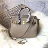 Autumn Handbag Designer and Winter High-end First Layer Cow Leather Bag Lychee Grain Leather Women's Bag Full Leather Large