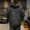 Heren lederen faux jas winter winddicht Chamara hombre motorfiets bestuurder voering kasjmier casual luxe 230912