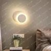 Wandlampen Vierkante Ronde LED-lamp voor slaapkamer Woonkamerverlichting 360 graden draaibaar Wit of zwart Panited Metaal 9W-armaturen