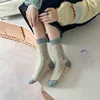 Chaussettes rétro en coton pour femmes, Style coréen, Vintage, Streetwear, mode Harajuku, collège, écolière, longues