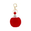 Fur Ball Plush Hangers Keychain Fluffy Ghost Halloween Bag Pendant Keyring Holder Hangs Fashion Gifts