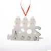 Christmas Decorations Quarantine Personalized Decoration Diy Hanging Ornament Cute Snowman Pendant Social Distancing Party Fast