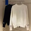 Top Qualité Automne Hiver Pull tricoté pour femme Designer de luxe Sweat-shirts à col rond avec lettres pour femmes Hip Hop Sweats à capuche Noir Blanc