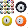 Party Favor 3 7 Zoll aufblasbarer Snook-Fußball 16 Stück Billard-Snooker-Fußball für Snookball-Spiel im Freien Geschenk Dh9470 Drop Deli Dhlm5