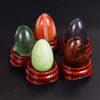 Boule de Yoni en pierre naturelle, 30 ou 20 petits œufs de Massage, améthyste, cristal de Jade, masseur non percé, exercice de Kegel Vaginal, outil 264k