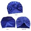 Mode noué velours femmes Turban Vintage gros noeud élastique bandes de cheveux doux solide filles bandeau chapeaux accessoires nouveau