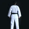 기타 스포츠 용품 성인 어린이 남녀 흑인 Taekwondo 유니폼 Dobok wtf cotton tae kwon 세트 의류 tkd 의류 세트 벨트 가라테 양복 230912