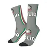 Men's Socks Italy Flag Mens Crew Unisex Cool National Italia Sport Team Design Spring Summer Autumn Winter Dress