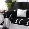 Classic Modern Home Sofa Towel Orange Big Brand Knitted Blanket Fashion Cover Blankets Dust Cover