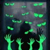 Decorazione di Halloween Luce notturna Occhi che fanno capolino Amazzonia Transfrontaliera Fluorescenza Terrore Fantasma Mano Decorazione per feste di Halloween Decalcomanie da muro