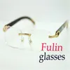 Lunettes de mode montures blanc mélange noir corne de buffle temple lunettes pour hommes T8100907 lunettes de conduite C décoration taille 54-18-227J
