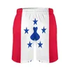 Pantaloncini da uomo Anime Beach Flag of the Austral Islands Pantaloni larghi causali classici Hawaii Basket con coulisse regolabile