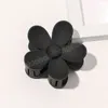 Women Flower Shaped Clip Plastic Hairpin Frosted Hair Clip Candy Colors Buckle Bath Ponytail Holder Girls Hair Accessories