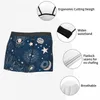 Cuecas masculinas calcinha masculina boxer espaço galáxia constelação zodíaco estrela shorts confortáveis