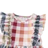 Passende Familien-Outfits Girlymax Herbst Herbst Baby Mädchen Jungen Geschwister Match Boutique Kleidung Plaid Langarm Kleid Kurzes T-Shirt 230914