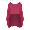 Women's Cape Bride shawl extended chiffon pullover cape women's wedding dress party accessories multi color L230914