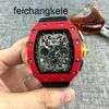 Richardmill Watches Automatic Mechanical Watch Milles Chao Brand Richar Carbon Fiber Mens Fully Calendar Multifunctional Per