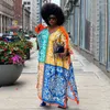 Plus Size Dresses African Casual Print Long Dress Women Wedding Party Evening Gowns Traditional Dashiki Clothing Kaftan Robe