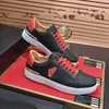 Designer Luxury Phillip Plain Classic Sneaker PP Leather Casual Low Platform Shoes Mens Outdoor Run Zapatos Baskeball Shoe Red