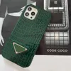 Casos de telefone celular Designer Casos de telefone móvel luxo crocodilo pele grão phonecase 7 cores capa de couro capa shell para iphone 14 pro max 13 12 11 xs xr top hkd230914